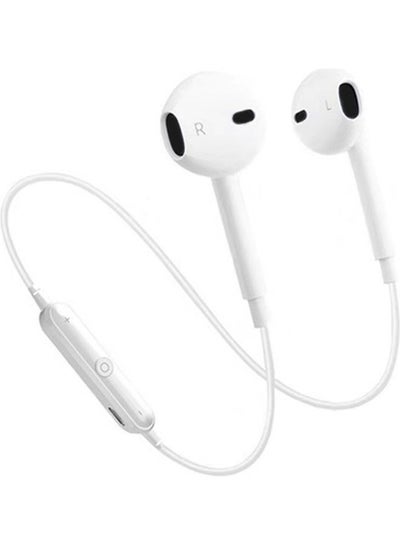 Buy S6 Sports Mini Stereo Wireless Bluetooth In-ear Headset White in Saudi Arabia
