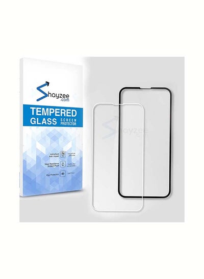 Buy 2 Pack  Tempered Glass Screen Protector For iPhone 13 Mini 5.4 Inch Clear in UAE