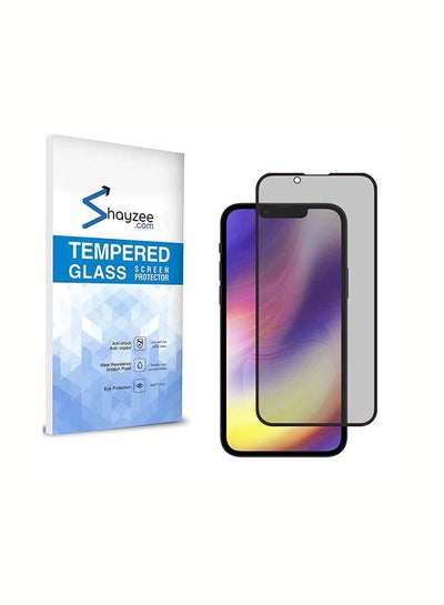 Buy Privacy Anti-Spy Tempered Glass Screen Protector For iPhone 13 Pro Max 6.7 Inch Black in UAE