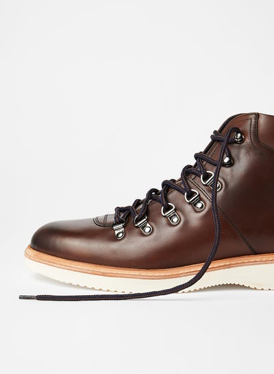 Buy Now - Liykerr Leather Boots Brown 
