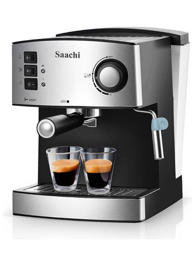 اشتري Coffee Maker With 15 Bar Automatic Steam Pressure Pump 850 W NL-COF-7055-BK Black في الامارات