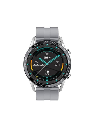 Buy Smartwatch Classic 3TALK Silver Frame With Silicon Strap Grey in UAE