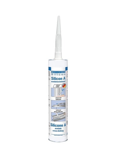 اشتري Silicone A  Extremely Elastic Universal Adhesive أبيض 310مل في الامارات