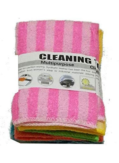 Buy Pack Of 5 Cleaning Towels Multicolour 28x28cm in Egypt