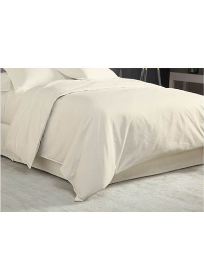 اشتري Cotton Duvet Cover Set قطن Ivory 180x220سم في مصر