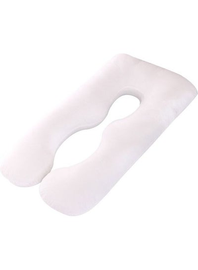 Buy U Shaped Relaxing Pillow cotton White 130x70cm in UAE