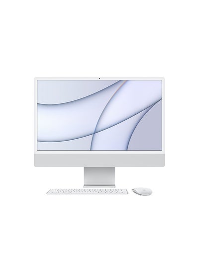 Buy iMac All In One Desktop With 24-Inch Retina 4.5K Display, M1 Chip With 8‑Core CPU And 8‑Core GPUProcesser/8GB RAM/512GB SSD/Integrated Graphics English/Arabic Silver in Egypt