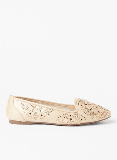 اشتري Embellished Stylish Ballerina Beige في الامارات