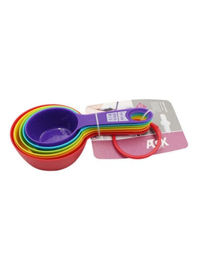 Buy 6-Piece Measuring Spoon Set Multicolour in Saudi Arabia