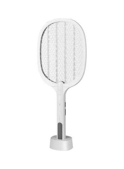 اشتري Cordless Electric Fly Mosquito Trap Swatter White 54cm في مصر