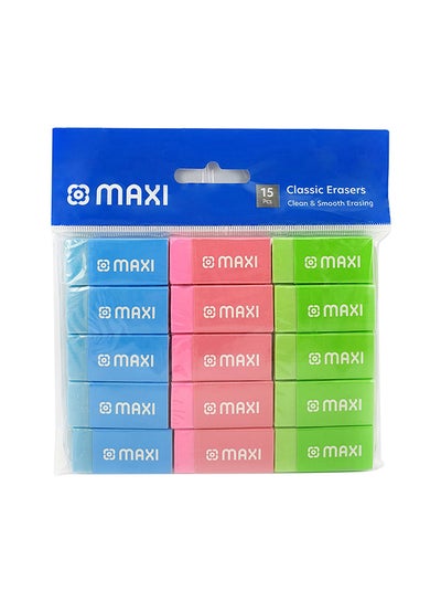 Buy 15- Piece Erasers Multicolour in UAE