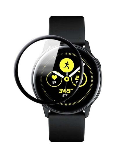 Buy Screen Protector Tempered Glas For Samsung Galaxy Active Smartwatch Clear/Black in UAE