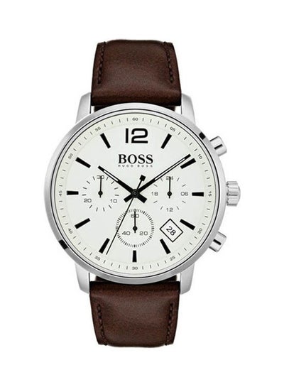 Buy Men's Leather Analog Watch 1513609 in Egypt