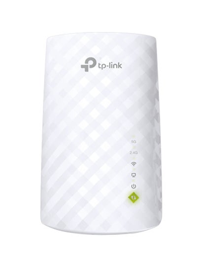 Buy RE200 AC750 Dual Band Mesh Wi-Fi Range Extender 433 Mbps 5GHz and 300Mbps 2.4GHz Speed White in UAE
