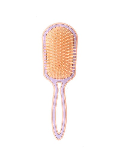 Buy Rectengel Hair Brush 2 Colour Purple-Orange 23.5 x 8.4 x 5.3cm in Egypt