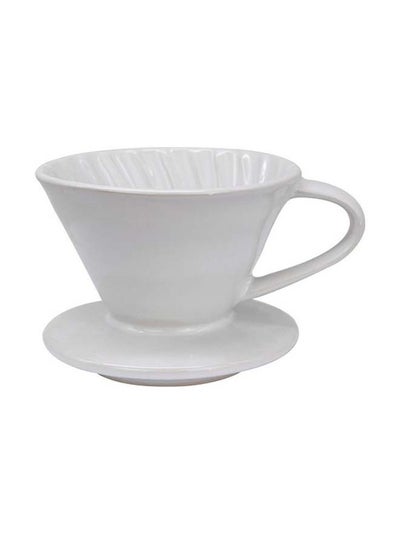 Buy Coffee Dripper White 13.6x12x10.8cm in Saudi Arabia