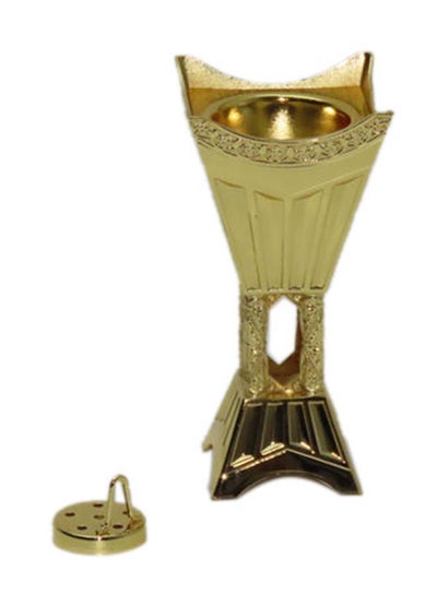 Buy Classic Incense Burner Gold 13x7x7cm in Saudi Arabia