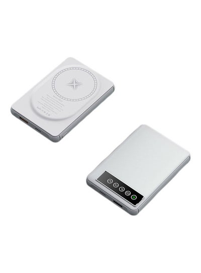 اشتري Magnetic Power Bank For iPhone 12/12 Pro/12 Pro Max 5000 مللي أمبير / ساعة White في الامارات