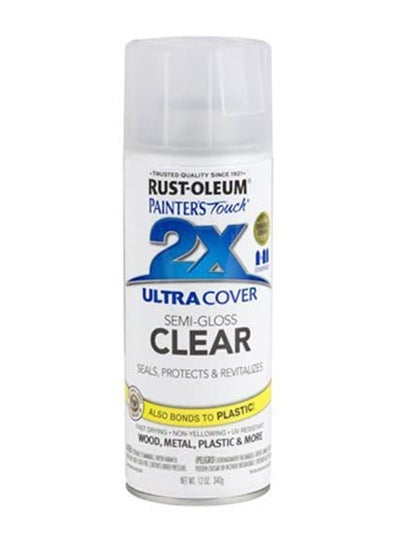 Buy PAINTERS TOUCH 2X +SPRAY PAINT SEMI-GLOSS CLEAR - 249859 Clear in UAE