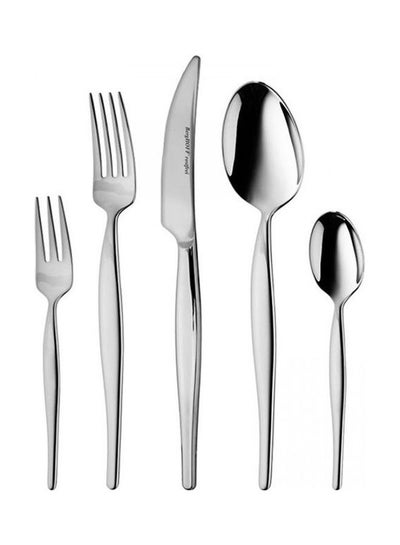 Buy Set Of Flatware Finesse 72 Pieces Stainless Steel Silver in Egypt