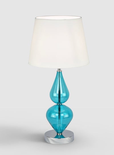 Buy Teardrop Glass Table Lamp Unique Luxury Quality Material for the Perfect Stylish Home LT3113 Light Blue/Off White 24 x 50 Light Blue/Off White in UAE