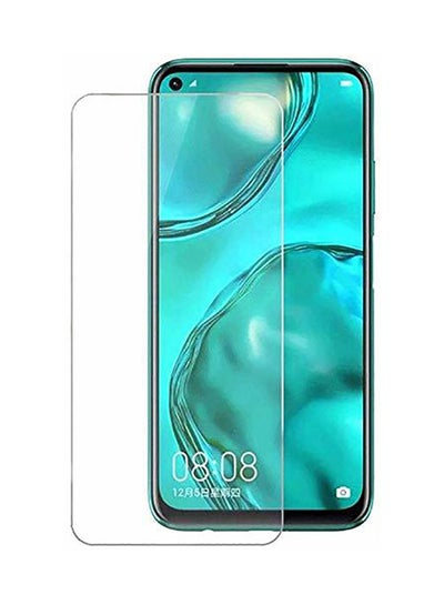 Buy Tempered Glass  for Huawei Nova 7i Black/Clear in UAE