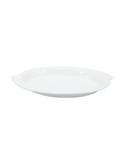 Buy Large Service Plate White 58x39cm in Saudi Arabia