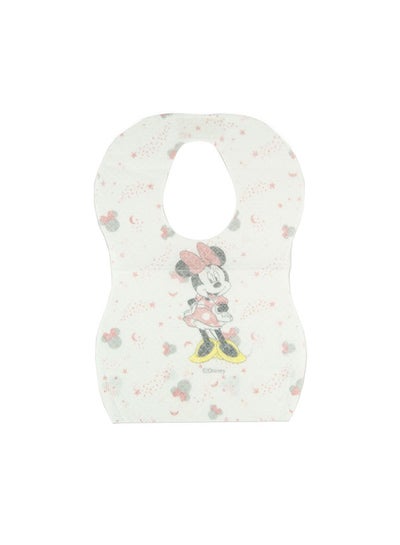 Buy 8-Piece Minnie Mouse Print Bibs in UAE