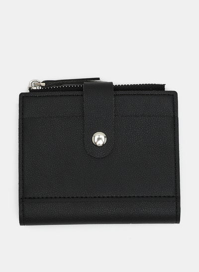 Buy Flap Closure Card Holder Black in Saudi Arabia