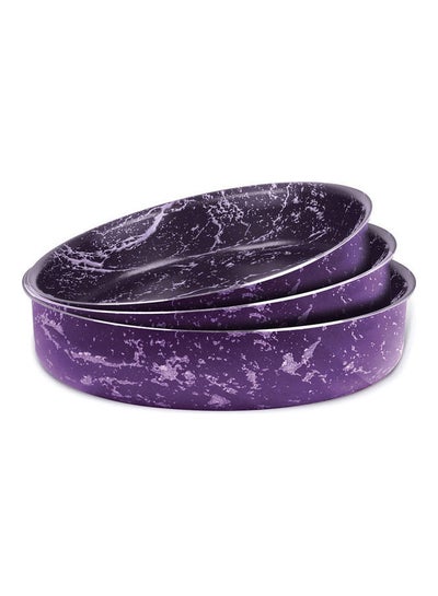 Buy Cook Marble Round Oven Tray 24-26-30 Purple in Egypt