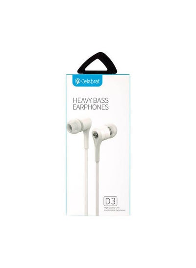 Buy Wired HeadPhone For Phone With Mic White in Egypt