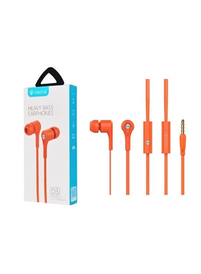 اشتري Wired HeadPhone For Phone With Mic Orange في مصر