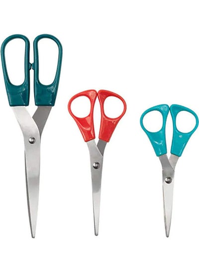 Buy Scissors Set Of 3 Multicolour in Saudi Arabia