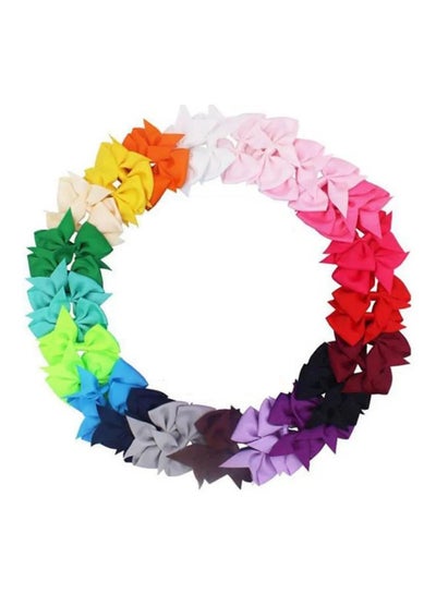 Buy 30 Piece Boutique Alligator Ribbons Multicolour in UAE