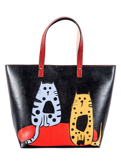 Buy Cat Printed Tote Multicolour in UAE