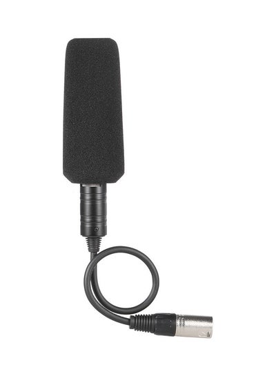 Buy XLR Interface Condenser Microphone Mic For Sony Panosonic Camcorders Black in UAE