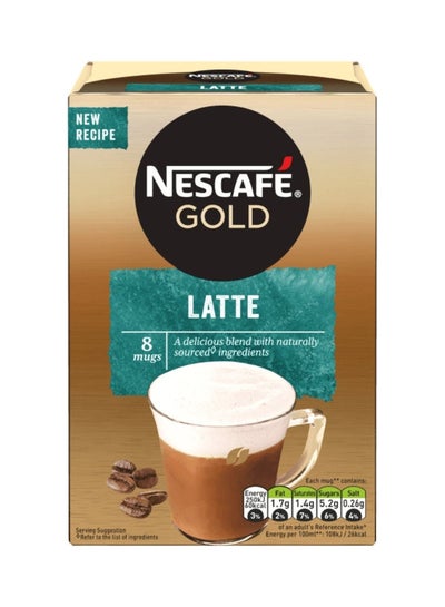 Buy Gold Latte Coffee 8 Sachets 124grams in UAE