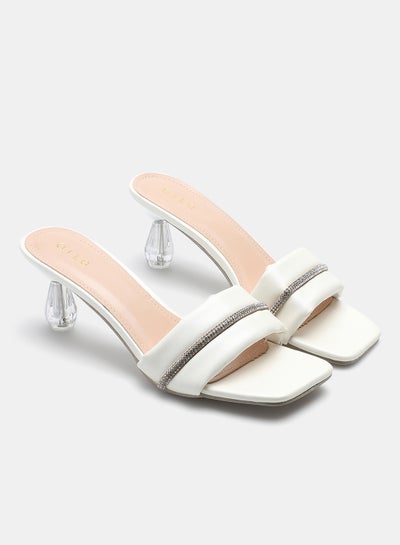 Buy Slip-On Heeled Sandals Soft Sand in UAE