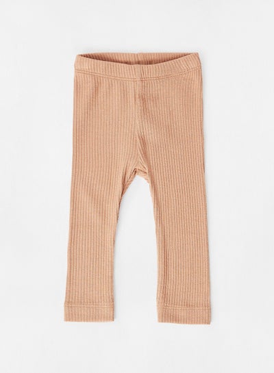 Buy Infant Ribbed Leggings Pink in UAE