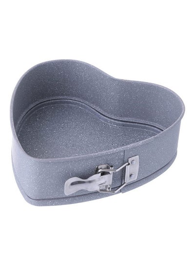 Buy Springform Heart-Shape Baking Pan Grey 23.4x23.5x6.7cm in Egypt