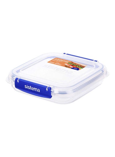 Buy Klip It Plus Polypropylene Container, Square Blue 17.5oz-520ml in Egypt