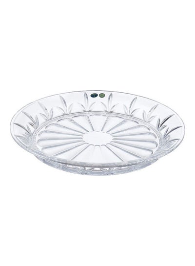 Buy Decorative Serving Plate Clear 40cm in Egypt