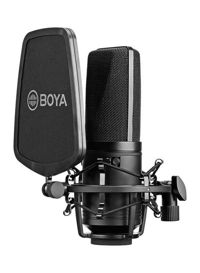 Buy BY-M1000 Professional Condenser Microphone Kit Black in UAE