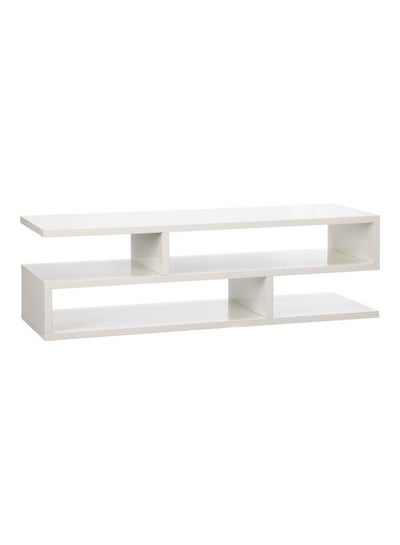 Buy Modern TV And Coffee Table White 110x30x46cm in UAE
