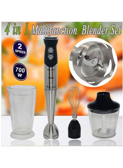 Buy Hand Blender 4 In 1 Kitchen Master 2 Speed 700.0 W sk-748-4 Sliver in Egypt
