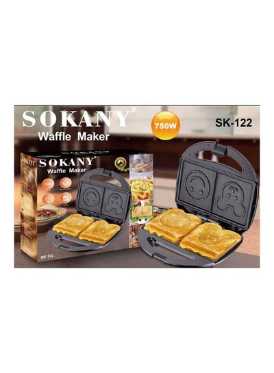 اشتري Homemade Waffle Maker 750W 750.0 W SK-122 Black في مصر