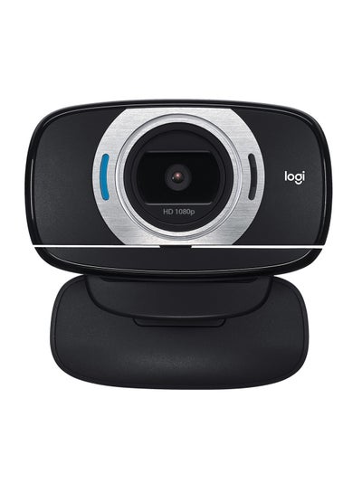 Buy C615 Full HD Webcam - 1080p HD External USB Camera for Desktop or Laptop, 360-degree rotation,Autofocus, PC or Mac Black/Silver in Egypt