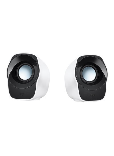 Buy Z120 Compact PC Stereo Speakers, 3.5mm Audio Input, USB Powered, Integrated Controls, Cable Management Solution, Computer/Smartphone/Tablet/Music Player White in Egypt