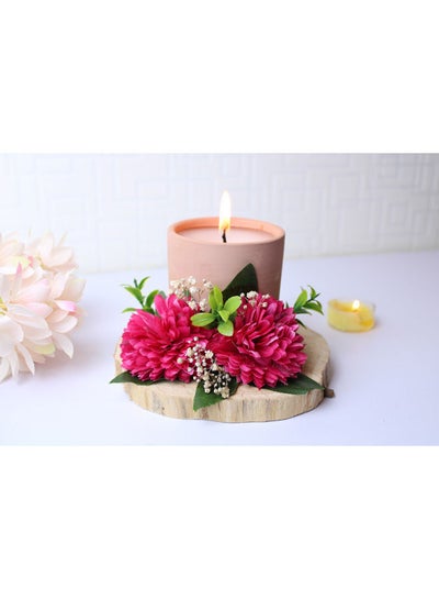 اشتري Master  Pieces Of  Rose And Scented Candle خشبي 11x12سم في مصر