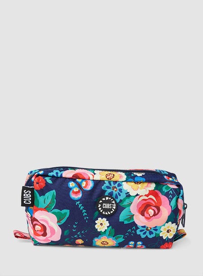 Buy Kids Floral Print Pencil Case Navy Multi in Egypt